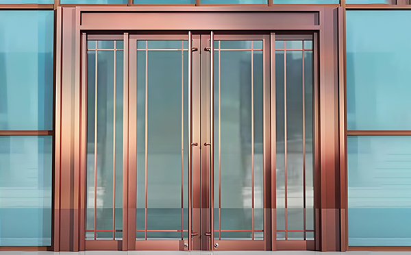 武山玻璃地弹门